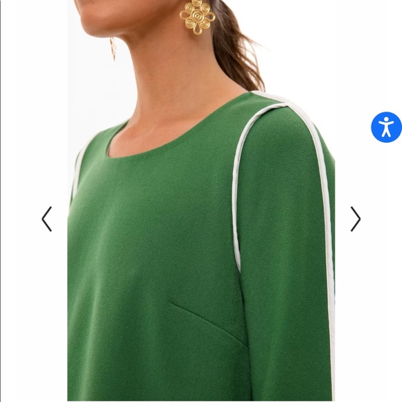 Green Seamed Shift Dress Small Tuckernuck - Picture 5 of 5